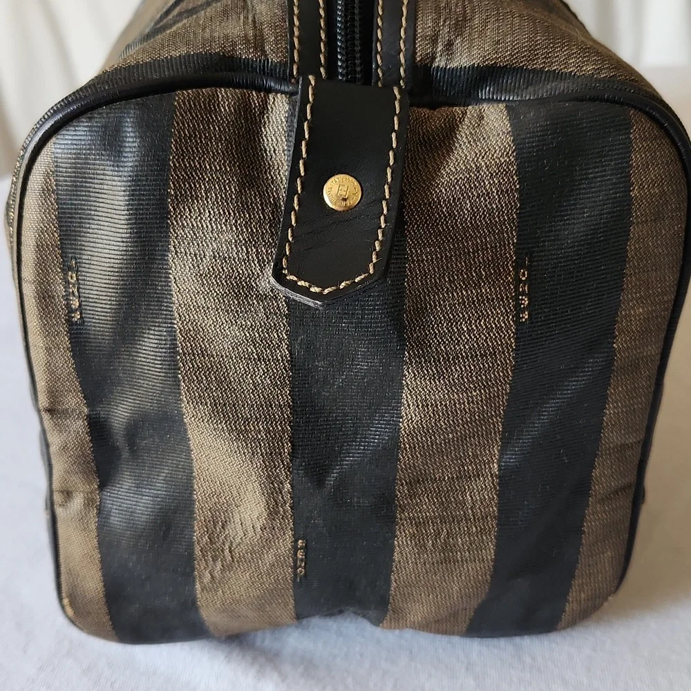 FENDI Pequin Boston Bag w/COA & dustbag - Picture 8 of 16